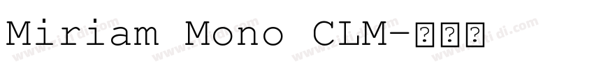 Miriam Mono CLM字体转换 Miriam Mono CLM字体转换